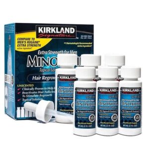 Original - Minoxidil Kirkland 5% para Barba e cabelo Kit Importado U.S.A