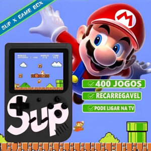 Mini Vídeo Game Portátil Com Controle 400 Jogos Clássico