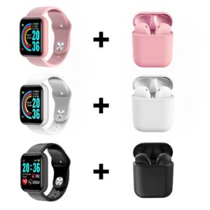 ORIGINAL - Kit Smartwatch D20 Pro + Fone Inpods I12 Bluetoorth