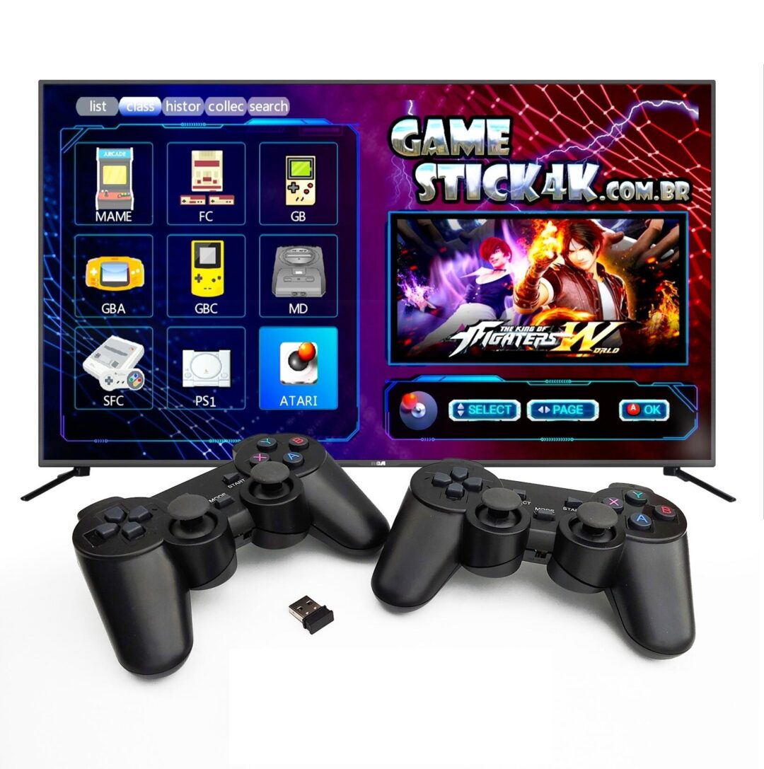 Original - Game Stick 4k Lite Retro 2 Controles Sem Fio Mais de 20.000 Jogos - Image 4