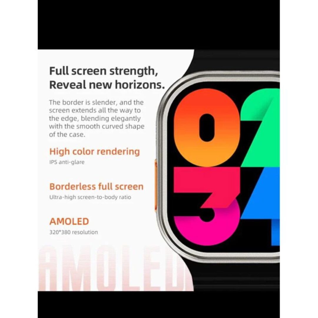 Relógio Smartwatch HW9 Ultra 2 Bluetooth com Tela Grande, Notificações e Pulseira Esportiva - Image 4