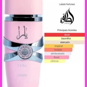 Perfume Feminino Lattafa Yara Eau de Parfum – 100ml de Elegância e Sedução Oriental - 100% Original