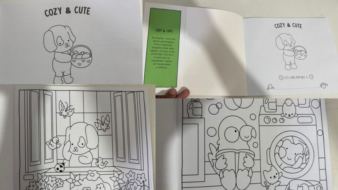 Livro de Colorir Cozy & Cute | Arte Fofa e Relaxante - Image 3