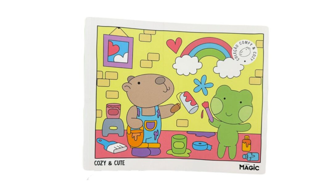 Livro de Colorir Cozy & Cute | Arte Fofa e Relaxante