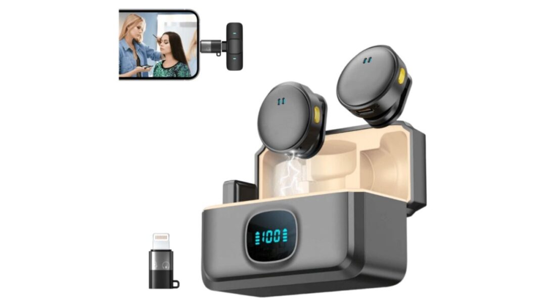 Microfone Lapela Duplo com Ímã Tipo-C e Lightning – Pro Áudio - Image 2